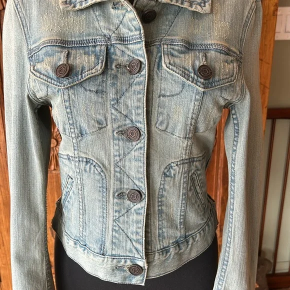 Sundance Catalog Jean Jacket Acid Wash - Size XS - Picture 3 of 9